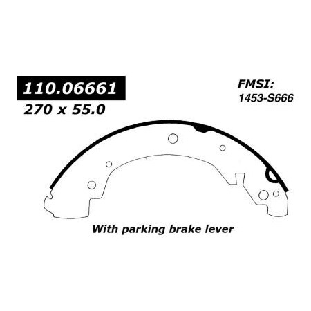 Centric Premium Brake Shoes, Parts 111.06661